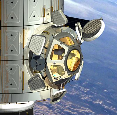 De Cupola, zoals deze aan het ISS zal worden gemonteerd